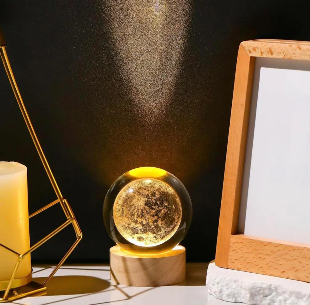 Bring the Moon Home: Crystal Moon Lamp