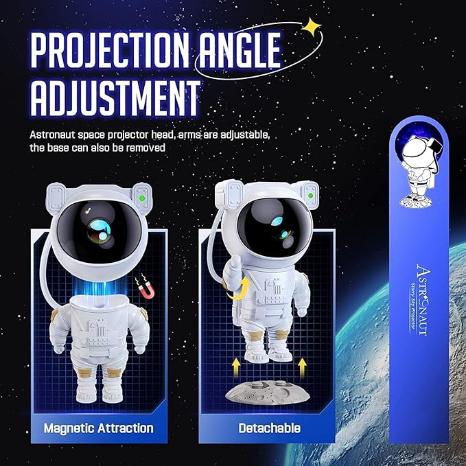 Astronaut Galaxy Projector with Remote Control - 360°