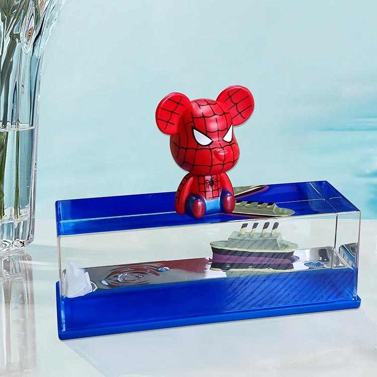 Liquid Wave Cruise Ship Decoration - Titanic & Iceberg Showpiece for Home Décor, Car Dashboard, Paperweight & Gifting