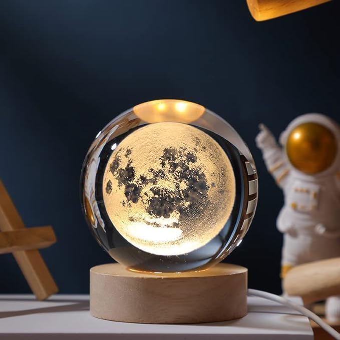 Bring the Moon Home: Crystal Moon Lamp