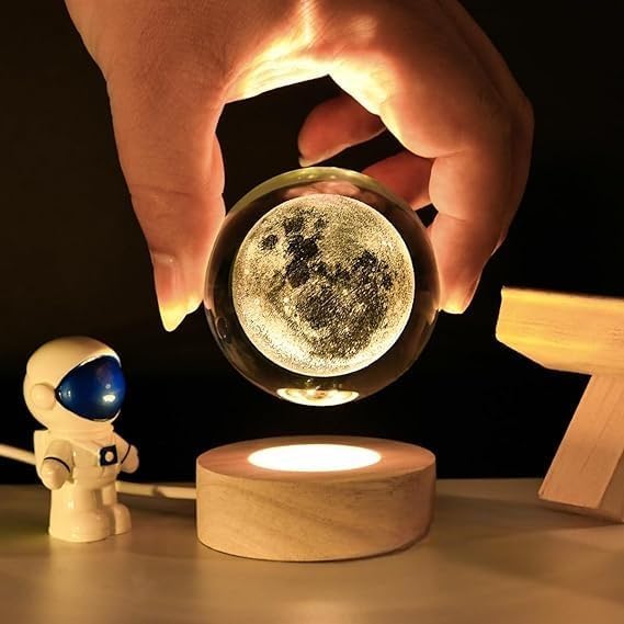 Bring the Moon Home: Crystal Moon Lamp